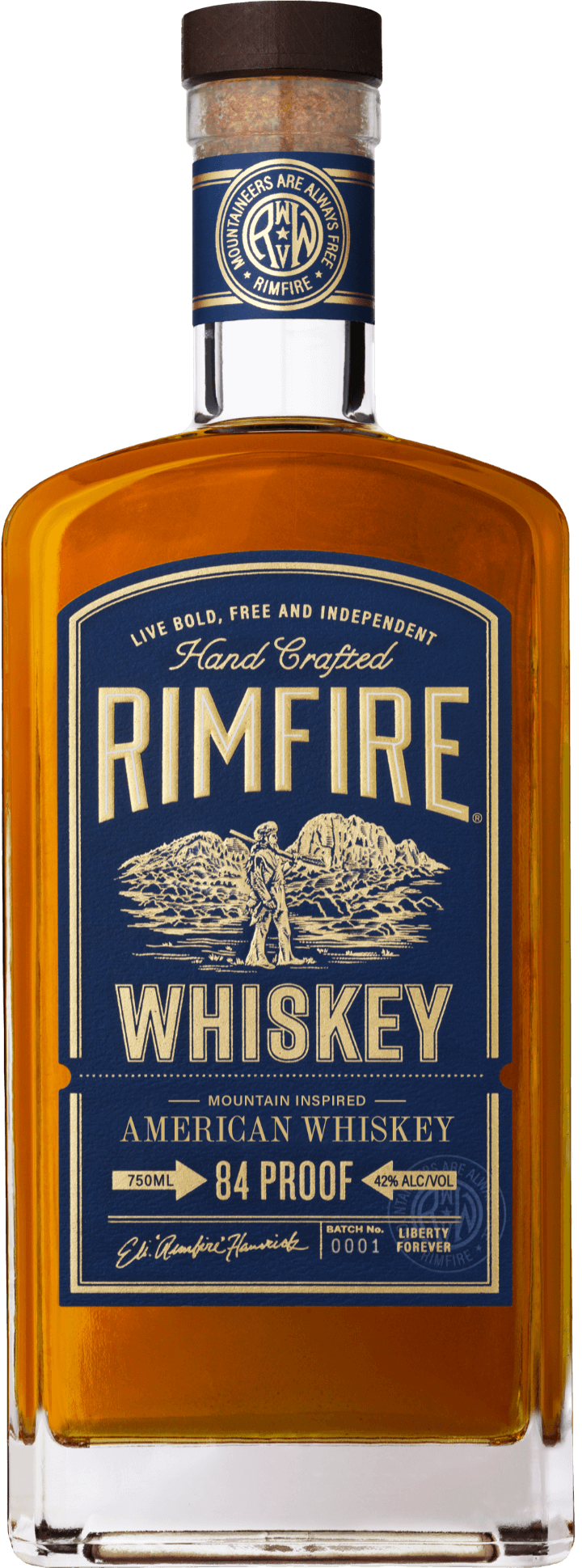 Rimfire American Whiskey Bottle Front